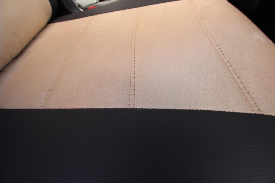 Nissan X-trail T32/Rogue 2014–2021 Autostoelhoezen eco-leer + stof + antara Antara A0013 (complete set voor het interieur) Foto 9