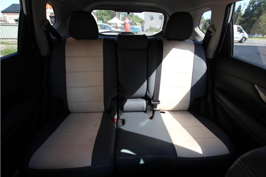 Nissan X-trail T32/Rogue 2014–2021 Autostoelhoezen eco-leer + stof + antara Antara A0013 (complete set voor het interieur) Foto 2