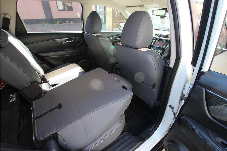 Nissan X-trail T32/Rogue 2014–2021 Autostoelhoezen eco-leer + stof + antara Antara A0013 (complete set voor het interieur) Foto 5