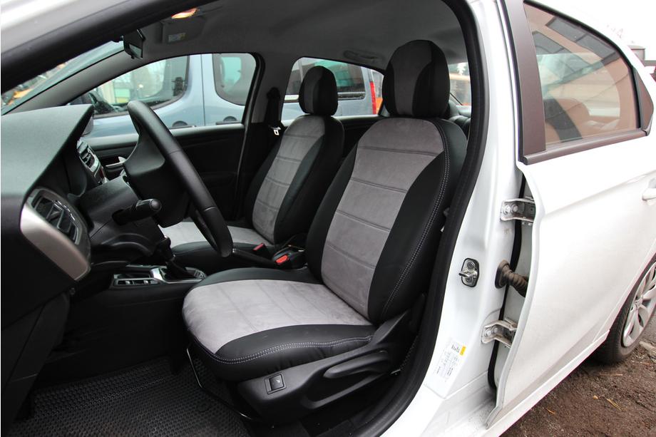 Citroen C-Elysee 2013–2022 Autostoelhoezen eco-leer + stof + Antara Antara A0010 (complete set) Image