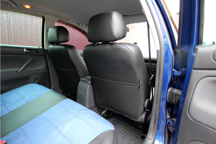 Volkswagen Passat B5 1997–2005 Autostoelhoezen eco-leer + stof + alcantara Antara A006 (complete set) Foto 13
