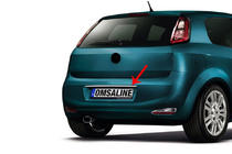 Fiat Punto Grande/EVO 2006–2018 Chromen strip boven kenteken (RVS) foto 1