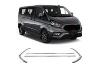 Ford Custom 2013–2022 Grilleomlijsting 2018+ (4-delig, RVS) foto 3