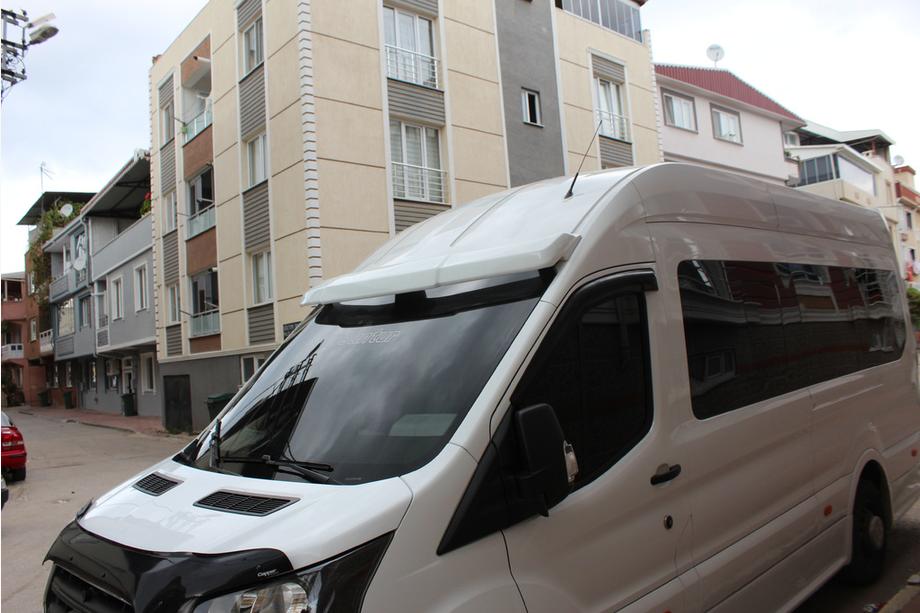 Ford Transit 2014– Voorruit zonneklep V2 (2019+, opplakken, overschilderbaar) Foto 2