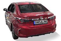 Honda City 2021– Chromen sierstrip boven kenteken SD (3 st., RVS) foto 2