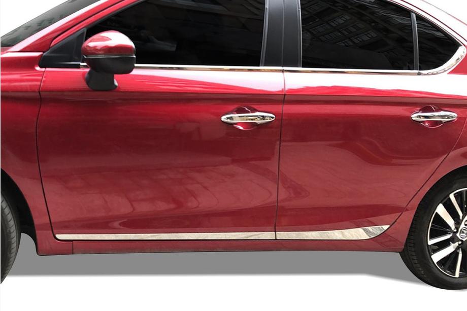 Honda City 2021– Deurmouldings SD (4 stuks, RVS) Foto 1