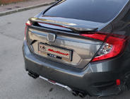 Honda Civic Sedan X 2016–2021 Isikli spoiler (om te spuiten) foto 1
