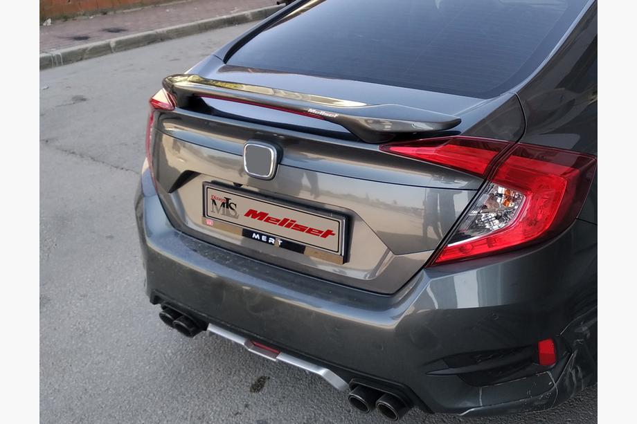 Honda Civic Sedan X 2016–2021 Isikli spoiler (om te spuiten) Image
