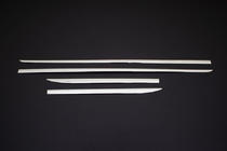 Hyundai I-20 2008–2012 Deurstrip (set van 4, RVS) foto 2