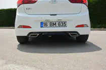 Hyundai I-20 2014–2020 Achterdiffusor Meliset (spuitklaar) foto 1
