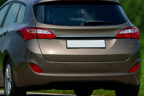 Hyundai I-30 2012–2017 Chroom sierstrip boven kenteken (SW, RVS) foto 1