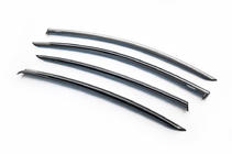 Volkswagen Passat B6 2006–2012 Raamdeflectoren met chromen sierlijst SD (EU, 4 stuks, Niken) foto 5