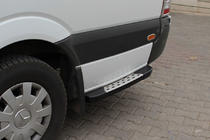 Mercedes Sprinter W901/902/903/904/905 1995–2006 DOT-Line side steps achter het wiel (2 stuks, aluminium) Lange wielbasis foto 1
