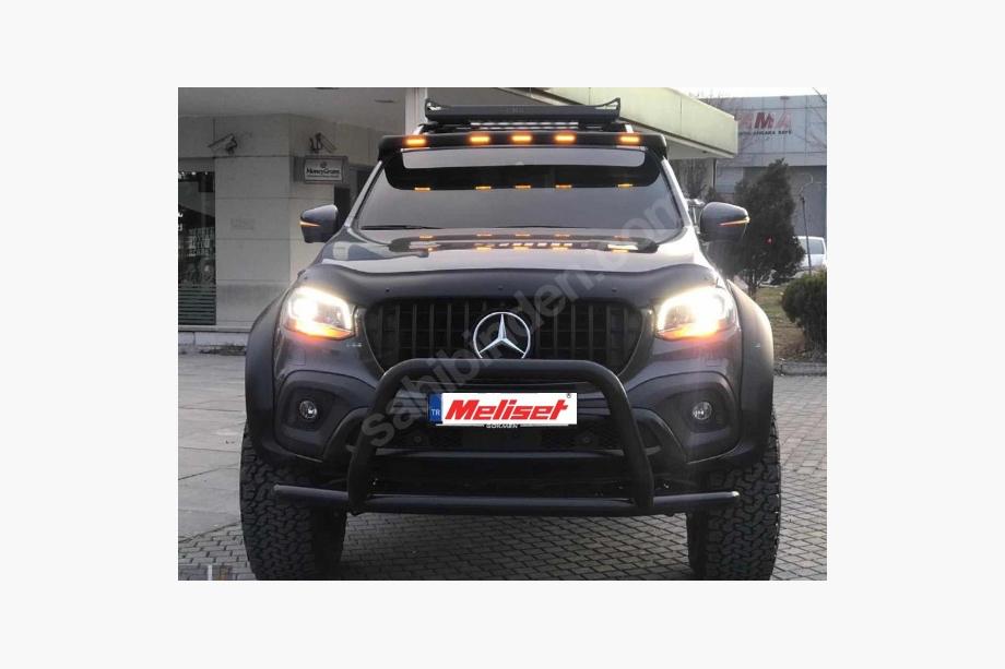 Mercedes X-klasse 2017–2020 Voorruitspoiler (V3, overspuitbaar) Image