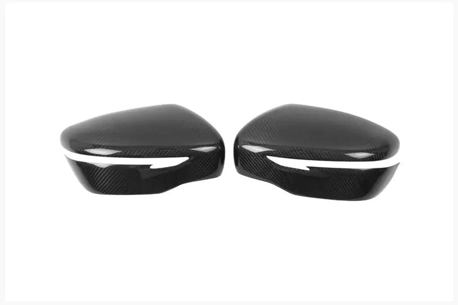 Nissan Qashqai 2014–2021 Spiegelkappen van echt carbon (set 2 stuks) Foto 2