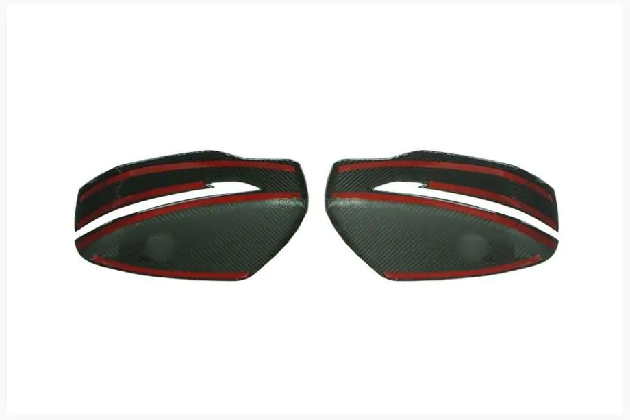 Nissan Qashqai 2014–2021 Spiegelkappen van echt carbon (set 2 stuks) Foto 3