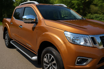 Nissan Navara/NP300 2016– RVS spiegelkappen (2 stuks) foto 1