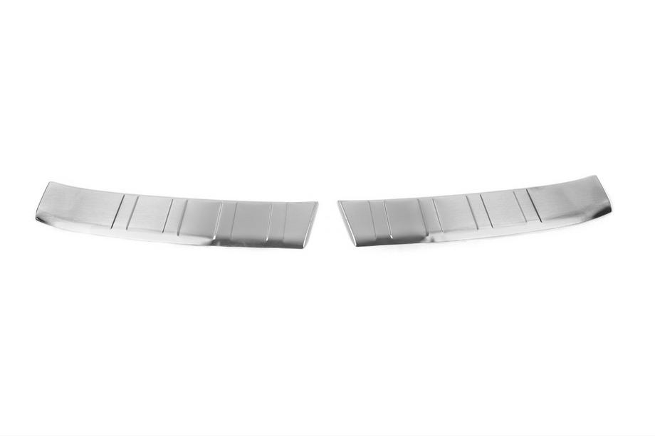 Nissan Qashqai 2014–2021 RVS achterdorpelbeschermer OmsaLine - Italiaans roestvrij staal Image