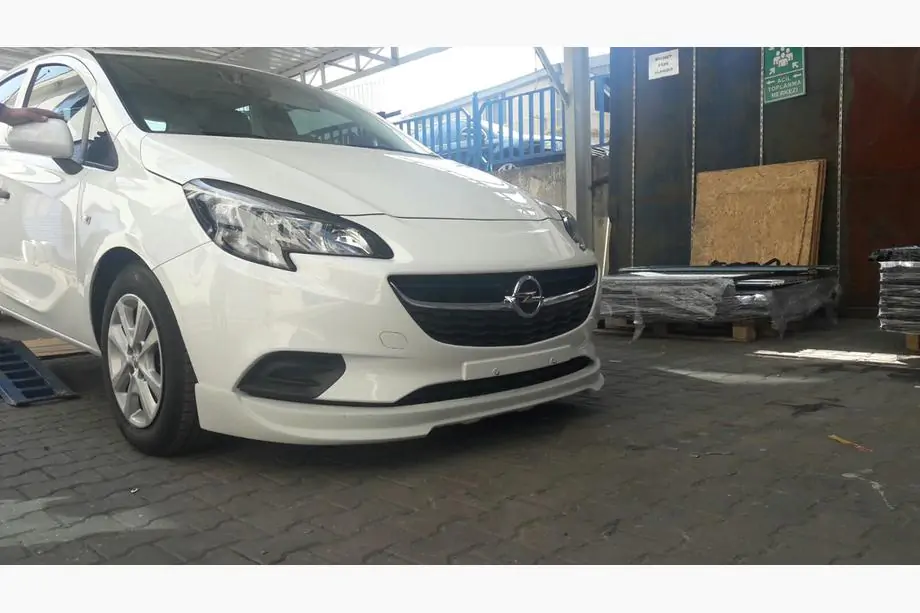 Opel Corsa E 2015–2019 Voorbumper onderlip (spuitklaar) Image