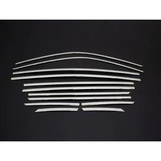 Complete raamomlijsting set (12 stuks, RVS) foto 2