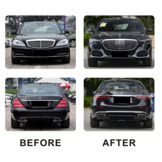 Restyling kit voor W223 Maybach Mercedes S-сlass W221 2005–2013 foto 4