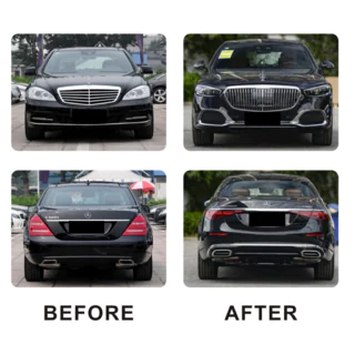 Restyling kit voor W223 Maybach Mercedes S-class W221 2005–2013 foto 4