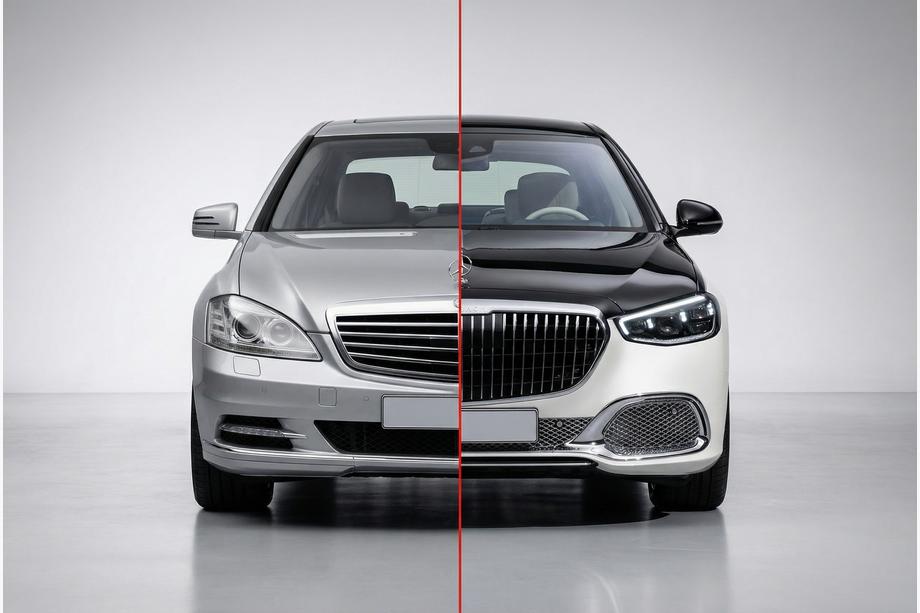 Mercedes S-class W221 2005–2013 Restyling kit voor W223 Maybach Image