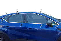 Renault Captur 2019– Complete raamomlijsting set (16-delig, RVS) foto 1