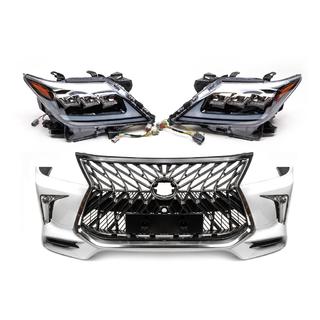 Mini-facelift ombouwset van model 2008-2015 naar TRD Sport (bumper, koplampen) Lexus LX570/450d 2008–2022 foto 4