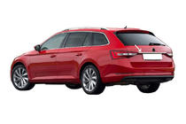Skoda Superb 2015–2024 Sierlijst boven kentekenplaat SW (RVS) foto 1
