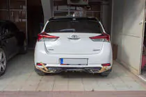 Toyota Auris 2012–2018 Achterbumper diffuser (2016-2018, in primer - klaar om te spuiten) foto 2
