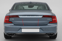 Volvo S90/V90 2016– Chromen sierstrip boven kenteken (voor S90, RVS) foto 1