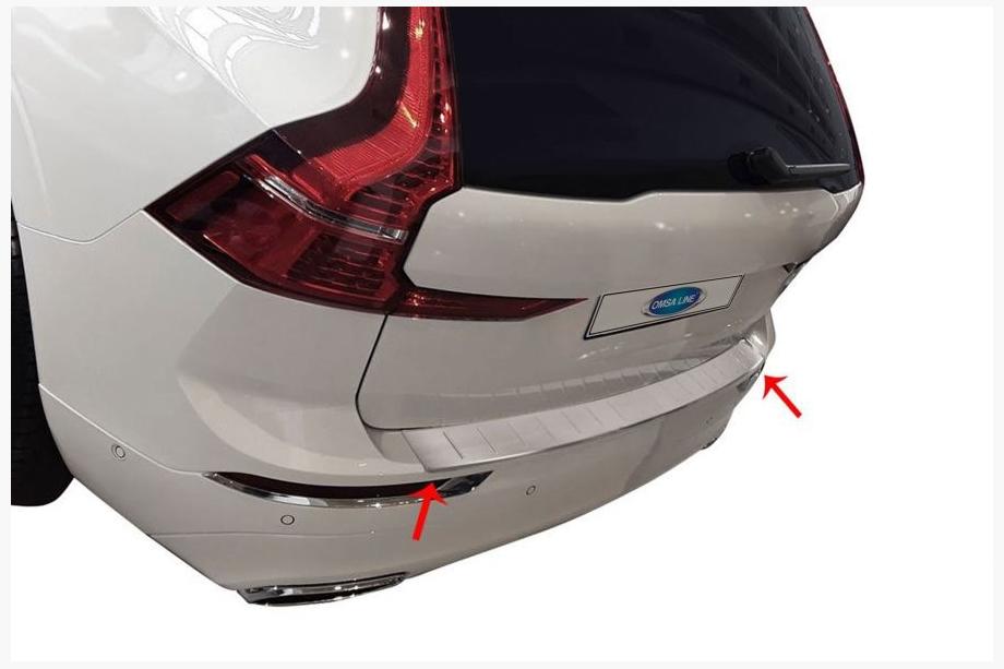 Volvo XC60 2017– RVS achterbumperbescherming Image