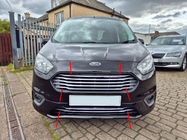 Ford Courier 2014–2023 Carmos grille-inzetstukken (2018↗, 7-delig, RVS) foto 1