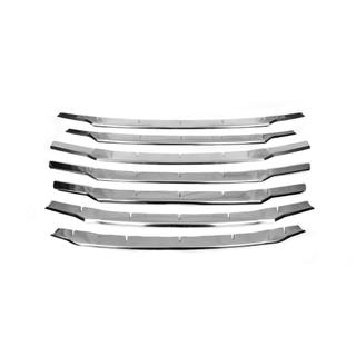 Carmos grille-inzetstukken (2018↗, 7-delig, RVS) Ford Courier 2014–2023 foto 2