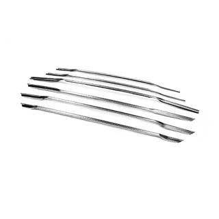 Carmos grille sierlijsten (2014-2018, 6 stuks, RVS) Ford Courier 2014–2023 foto 2