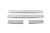 Seat Leon 2013–2020 Carmos V2 instaplijsten (4 stuks, RVS) foto 1
