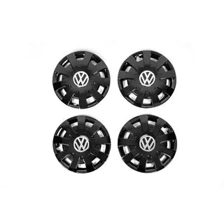 Wieldoppen zwart ABS (1-ring, set 4 st.) Volkswagen Crafter 2006–2016 foto 2