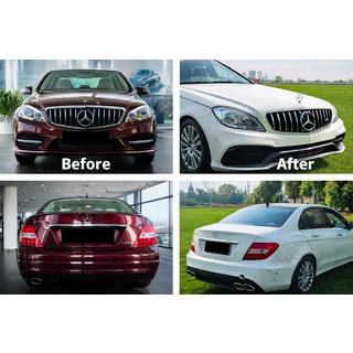 Complete bodykit in W205-design Mercedes C-klasse W204 2007–2015 foto 1