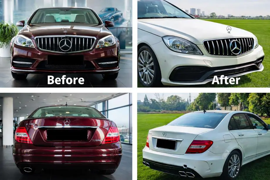 Mercedes C-klasse W204 2007–2015 Complete bodykit in W205-design Image