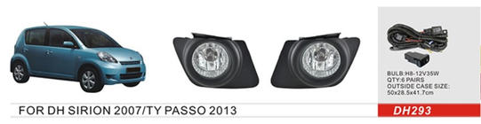 Daihatsu Sirion 2005–2015 Mistlampenset foto 1