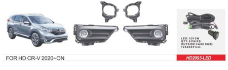 Honda CRV 2017–2022 Mistlampenset 2019-2022 US-type (LED V1) foto 1