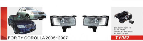 Toyota Corolla 2002–2007 Mistlampen 2004-2007 (set 2 stuks, halogeen) foto 1
