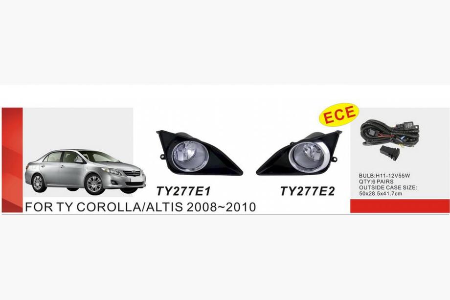 Toyota Corolla 2007–2013 Mistlampenset 2007-2010 (2 stuks, halogeen) Image