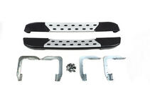 Volkswagen Crafter 2006–2016 DOT-Line side steps achter het wiel (2 stuks, aluminium) Lang foto 1