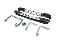 Volkswagen Crafter 2006–2016 DOT-Line side steps achter het wiel (2 stuks, aluminium) Lang foto 2