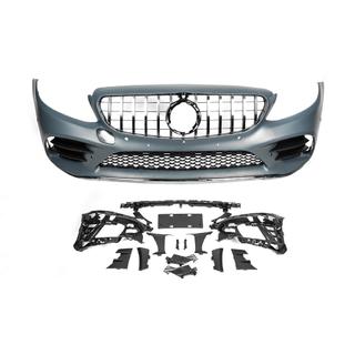 Voorbumper compleet (AMG Line 2018-2021) Mercedes C-klasse W205 2014–2021 foto 2