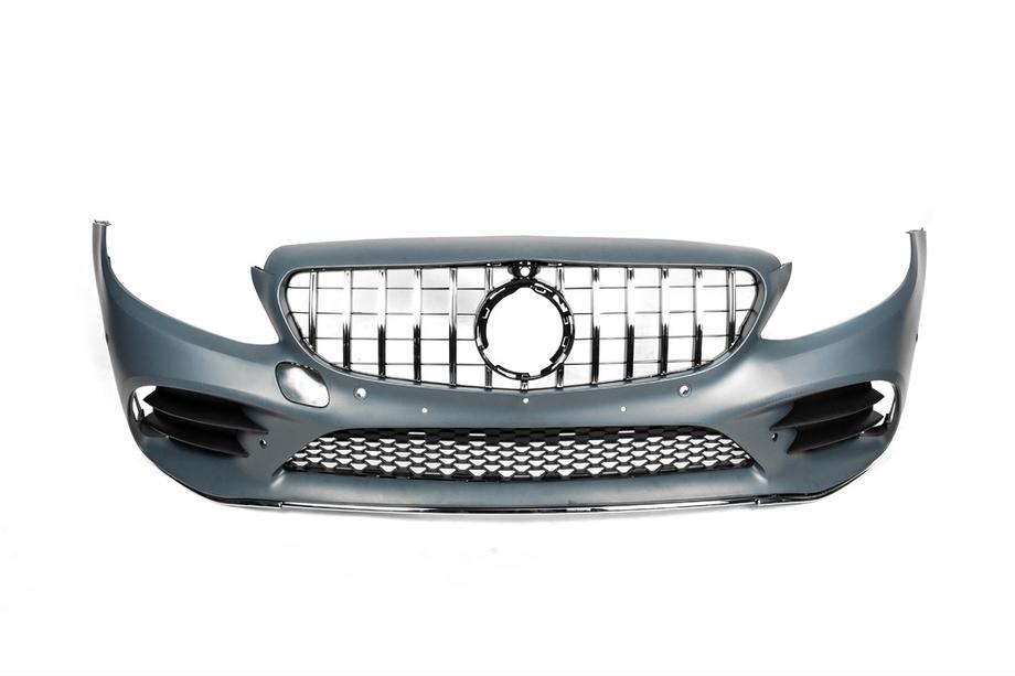 Mercedes C-klasse W205 2014–2021 Voorbumper compleet (AMG Line 2018-2021) Foto 9