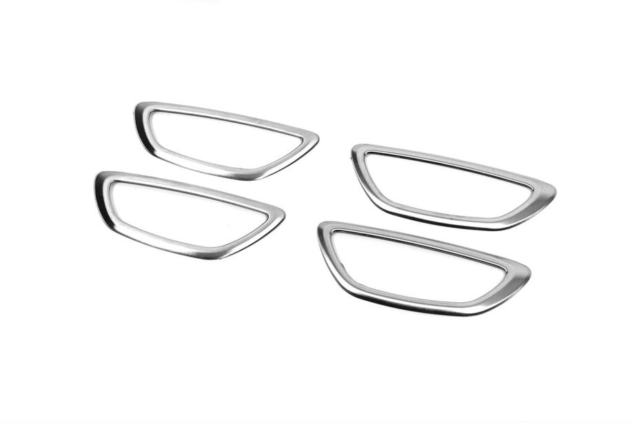 Renault Megane IV 2016–2025 Sierlijsten rond interieur deurklinken (4-delig, RVS) Foto 3