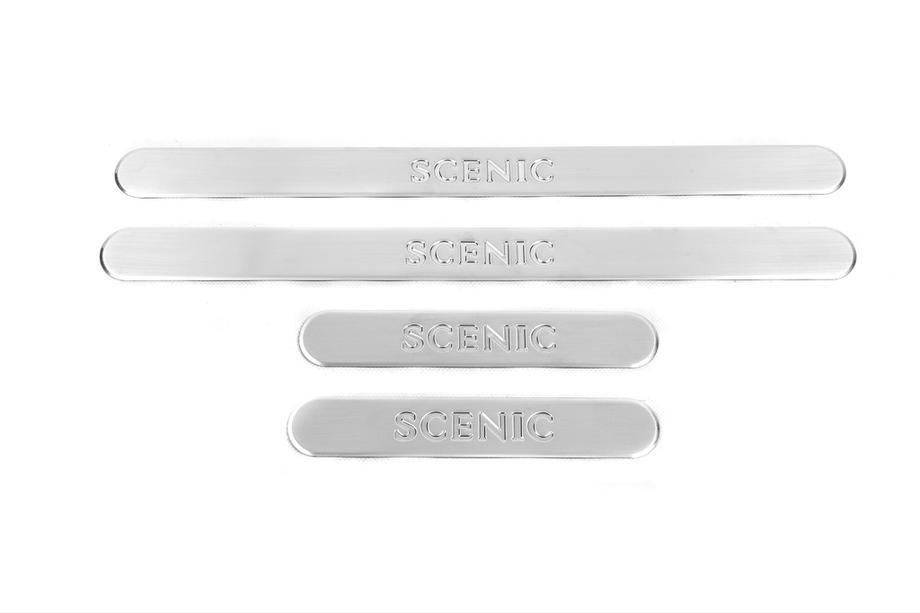 Renault Scenic/Grand 2003–2009 OmsaLine dorpellijsten RVS (set van 4) Image